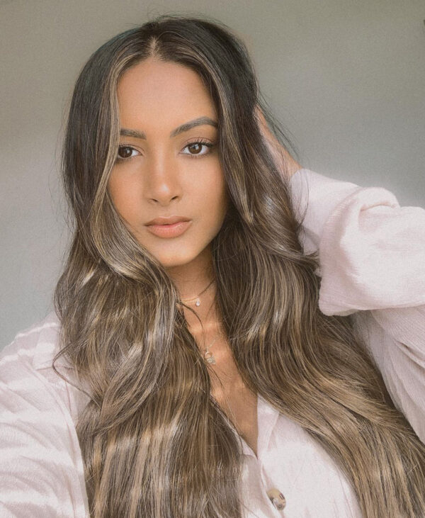 invisible clip-in hair extensions #10 ash blonde. - 20" / Extra Volume