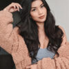 invisible clip-in hair extensions #1b natural black. - 24" / Extra Volume