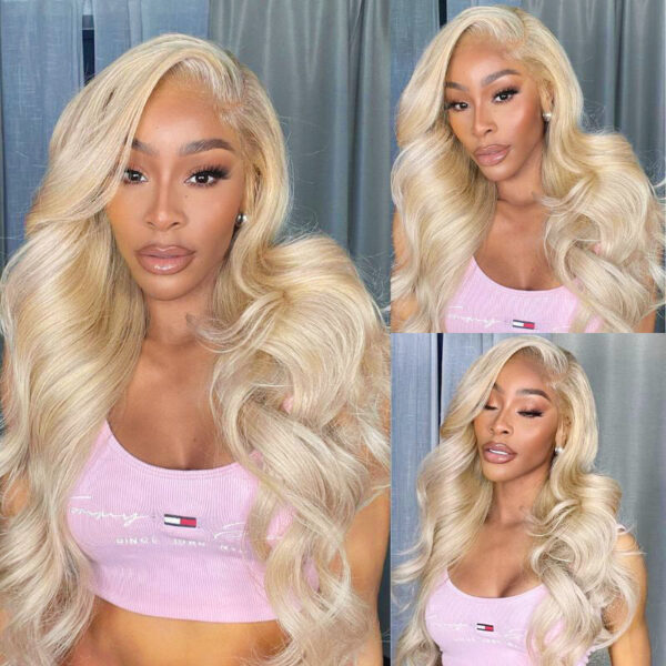 Extra 70% Off Sunber Layered Cut Dusty Blonde Body Wave Pre-Everything 13X4 Frontal Human Hair Wigs - 22