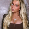 clip-in hair extensions #8-60 rooted blonde. - 28" / Extra Volume