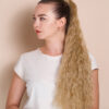 vegan fiber long wavy ponytail - honey blonde 26".