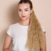 vegan fiber long wavy ponytail - honey blonde 26".
