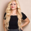 front lace human wig - 24" honey blonde.