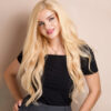 front lace human wig - 24" honey blonde.