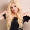 front lace human wig - 20" honey blonde.