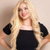 front lace human wig - 20" honey blonde.