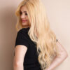 front lace human wig - 20" honey blonde.