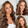 Wear&Go 4/27# Honey Blonde Highlight Piano Color Lace Front Wigs Human Hair Body Wave Glueless Wigs - 13x4Lace / 28