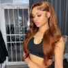 Light Brown #5 Wigs body wave Wig 13×4 Lace Front Wig Wig - 150% / Yes（+） / 22