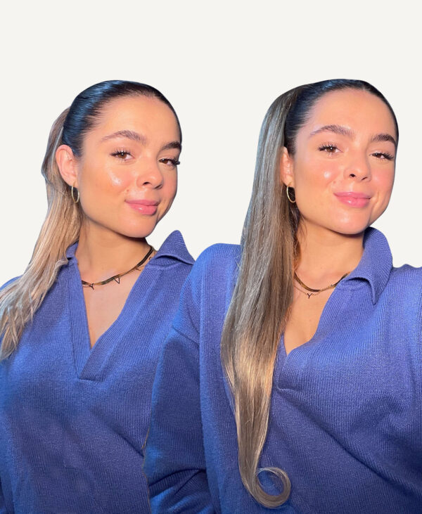 ponytail - #10 ash blonde. - 14 inches