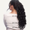 curly ponytail - #1b natural black. - 14 inches