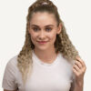 curly ponytail - #10 ash blonde. - 14 inches