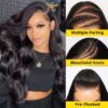 Extra 70% OFF | Sunber Deep Parting 7×5 Bye Bye Knots Pre-Cut Lace Body Wave Wig Human Hair - 22 / 13*6 Pre Everything