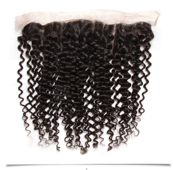 Malaysian Curly Hair Weave 3 Bundles with 13*4 Lace Frontal 100% Virgin Hair Extensions - 22 24 26+20