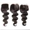 Virgin Malaysian Hair Extensions - Body Wave 4 Bundles With 4*4 Lace Closure, Tangle Free, Natural Black, No Shedding - 10 12 14 16+10