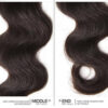 Virgin Malaysian Hair Extensions - Body Wave 4 Bundles With 4*4 Lace Closure, Tangle Free, Natural Black, No Shedding - 10 12 14 16+10