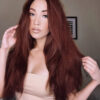 clip-in hair extensions #33 auburn. - 28" / Extra Volume