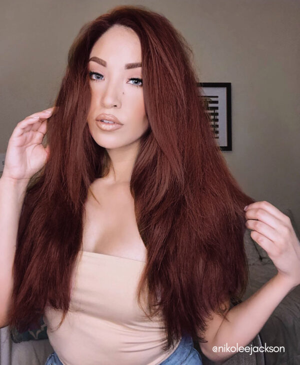 clip-in hair extensions #33 auburn. - 28" / Extra Volume