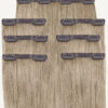 invisible clip-in hair extensions #10 ash blonde. - 20" / Extra Volume