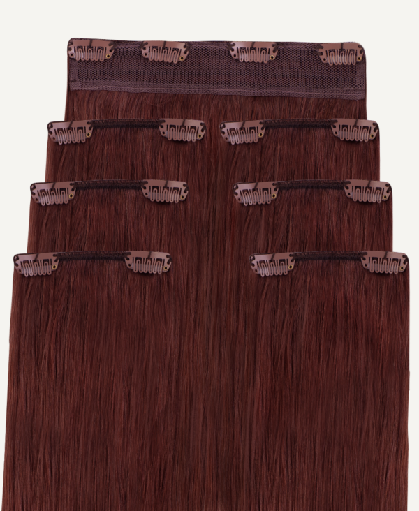 clip-in hair extensions #33 auburn. - 28" / Extra Volume