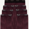 clip-in hair extensions #99J cherry red. - 16" / Classic