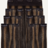 clip-in hair extensions #1b-6 dark highlights. - 24" / Extra Volume