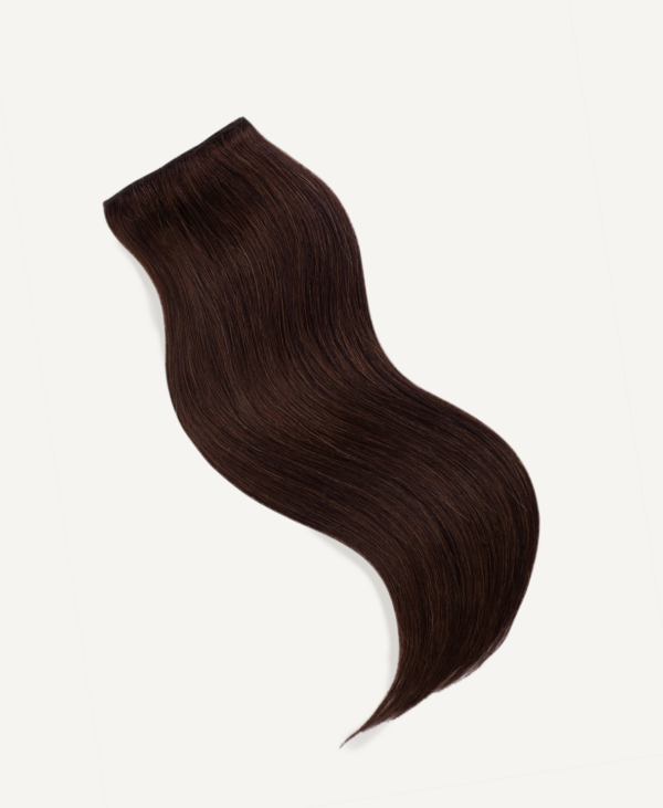 clip-in volumizer #4 medium brown. - 14" / 1 x Extra-large weft