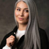 tape-in hair extensions salt & pepper. - 14"/50g / Invisible