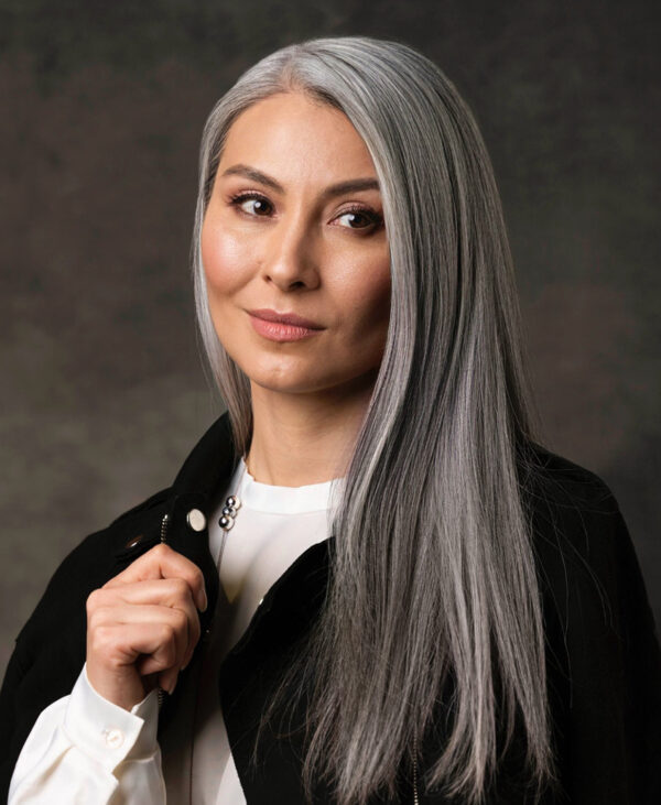 tape-in hair extensions salt & pepper. - 14"/50g / Invisible