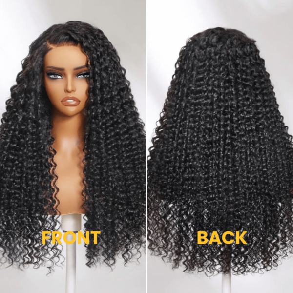 Sunber 5*5 Glueless HD Lace Closure Wig Deep Wave Human Hair Wigs - 28 / 250%