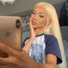 Sunber Hair 3 Bundles 613 Blonde Straight Human Hair Weaves With 4X4 Lace Closure - 12 12 12+10