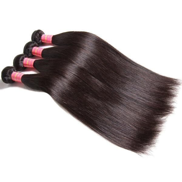 Brazilian Straight Hair 4 Bundles with 13*4 Lace Frontal, 8A Grade Sunber Virgin Hair - 10 10 12 12+10 / 13*4 Lace Frontal