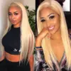 613 Blonde Straight Wig 180% Density Wig 360 Transparent Lace Front Wigs - 360 Lace / 150% / 26inch