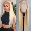613 Blonde Straight Wig 180% Density Wig 360 Transparent Lace Front Wigs - 360 Lace / 150% / 26inch