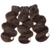 Flash Sale Sunber Chocolate Brown Body Wave Hair Bundles #4 Straight Human Hair Weave 3 Pcs For Clearance Sale - 20 22 22 / Straight