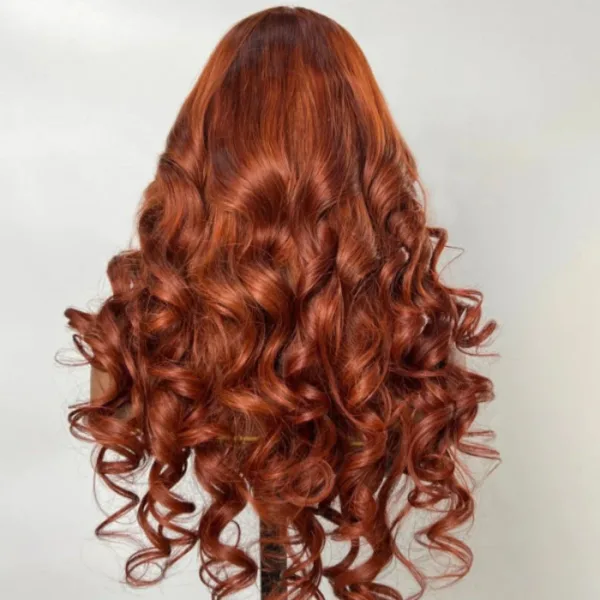 50% OFF Sunber Copper Brown Body Wave 13x4 Lace Front Wigs Pre-Plucked With Babyhair - 18 / 180%