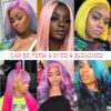 Sunber Hair 3 Bundles 613 Blonde Straight Human Hair Weaves With 4X4 Lace Closure - 12 12 12+10