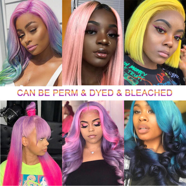 Sunber Hair 3 Bundles 613 Blonde Straight Human Hair Weaves With 4X4 Lace Closure - 12 12 12+10