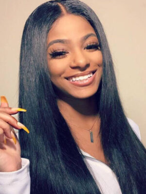 Sunber Hair Straight Hair 3 Bundles with 13*4 Transparent Ear to Ear Frontal Closure - 20 22 24+18