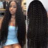 Flash Sale 0 Off Sunber Afro Kinky Curly 5x5 HD Transparent Lace Closure Wig 180% Density Glueless Human Hair Wig - 28