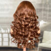 Sunber Brunette with blonde highlight 13*4 Lace Front Loose Wave Wig Face-framing Precolored Human Hair - 24