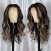 Extra 70% Off Sunber 7×5 Bye Bye Knots Chocolate Brown With Blonde Highlights Pre-Cut Lace Body Wave Wig - 14 / 13×4 Pre-Everything