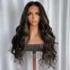 Extra 70% Off Sunber 7×5 Bye Bye Knots Chocolate Brown With Blonde Highlights Pre-Cut Lace Body Wave Wig - 14 / 13×4 Pre-Everything