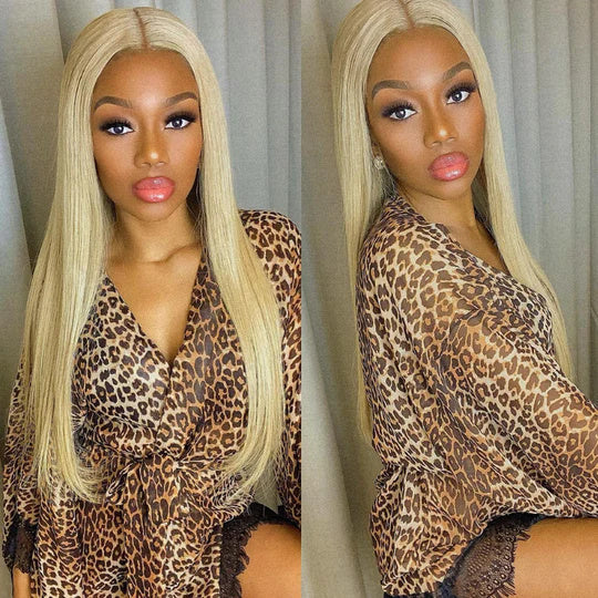 Sunber 613 Blonde Full Lace Color Wig Pre Plucked Straight Virgin Human Hair Wig 180% Density - 20 / Full Lace-180%