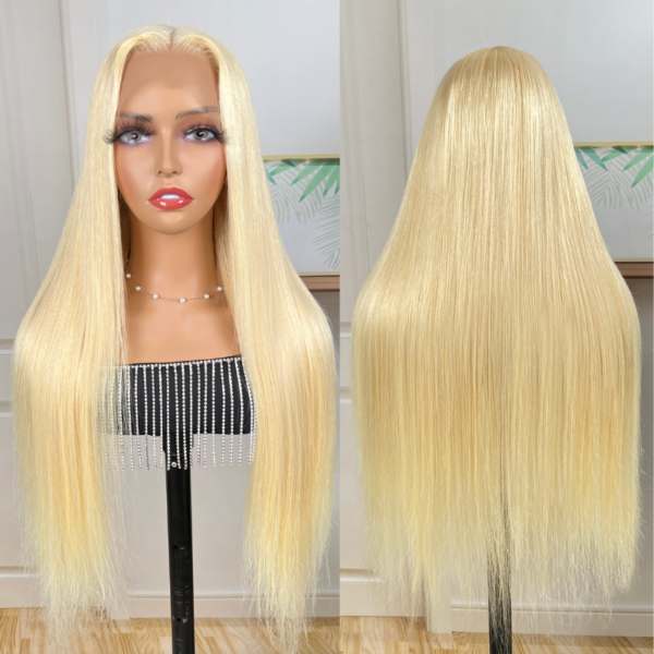 Sunber 613 Blonde Full Lace Color Wig Pre Plucked Straight Virgin Human Hair Wig 180% Density - 20 / Full Lace-180%