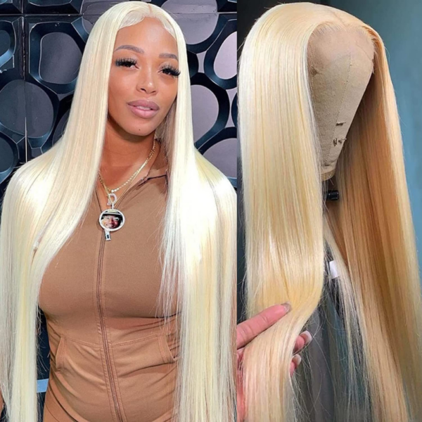 Sunber 613 Blond 13x4 HD Lace Front Wig Melt All Skin Glueless Human Hair Wigs - 14