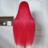 Sunber Straight Ombre Light Pink 13x4 Lace Front Wig With Baby Hair For Women - 18