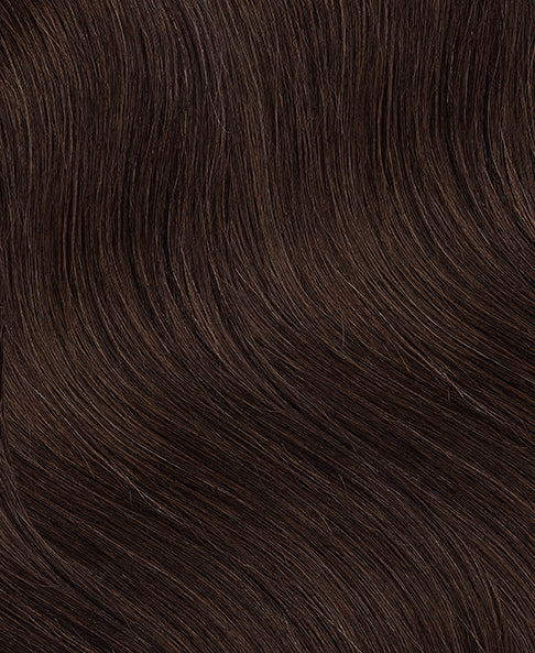 clip-in volumizer #4 medium brown. - 14" / 1 x Extra-large weft