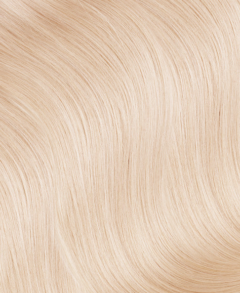 front lace human wig - 24" platinum blonde.