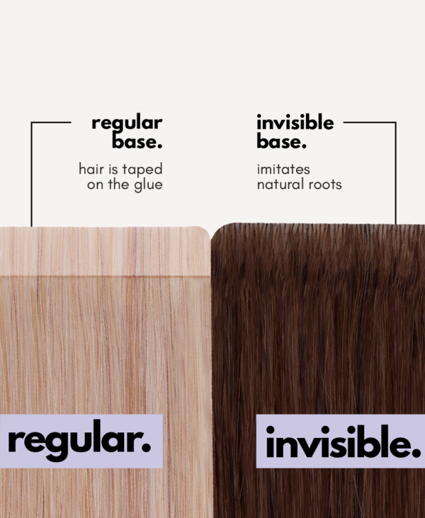 tape-in hair extensions salt & pepper. - 14"/50g / Invisible